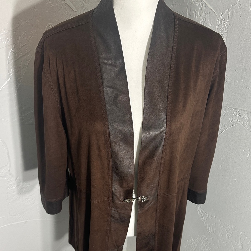 Chic Brown Women's Cardigan - Picture 5 of 12